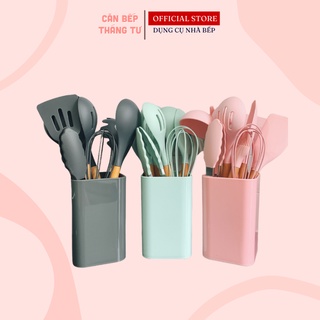 Bộ dụng cụ nhà bếp silicon size lớn an toàn cho sức khỏe nấu ăn làm bánh tiện dụng DCS