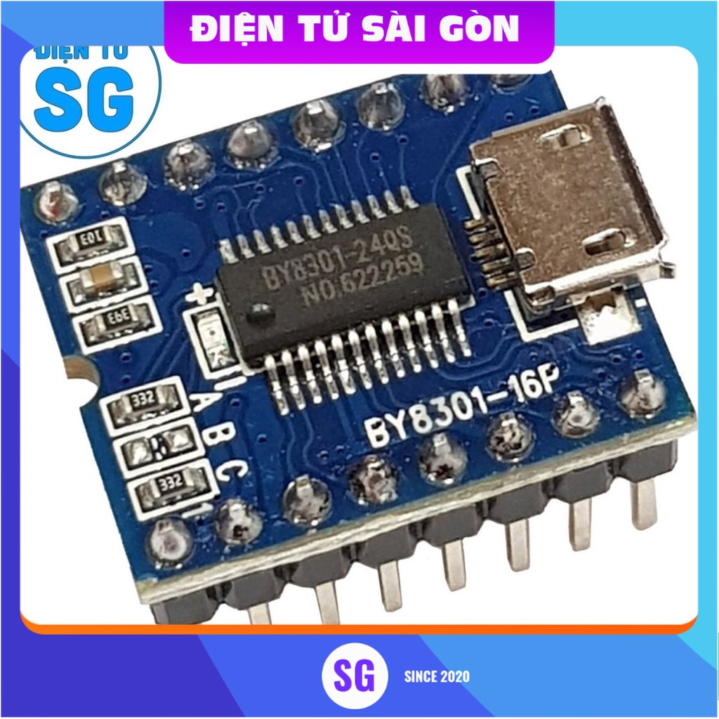 Module phát âm thanh MP3 BY8301-16P | Shopee Việt Nam