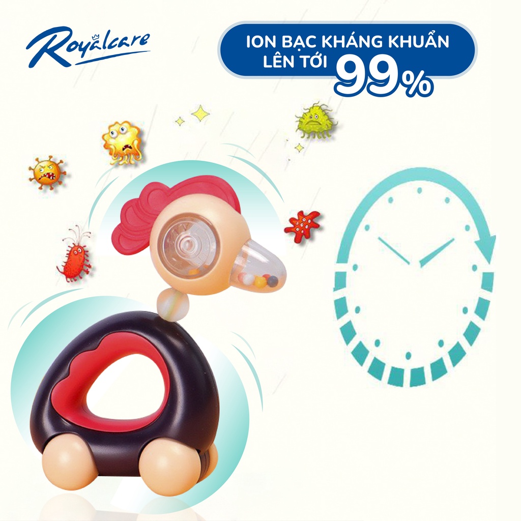 Mô tả Bộ đồ chơi xúc xắc 8 món gặm nướu, lục lạc cao cấp cho bé RoyalCare 822-493-S8 đáng yêu, an toàn, âm thanh vui tai - 4