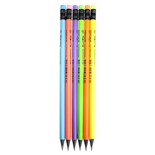 Hộp 12 Bút chì đen Bitex 2B Neon PC07 (12 cây/hộp)