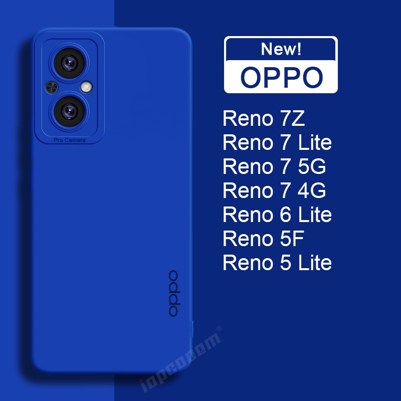 Ốp Điện Thoại Silicon Mềm Nhám Màu Kẹo Thời Trang Mới Cho OPPO Reno 7 8 5G 7Z 5F 5 6 Lite Reno7 Z 4G