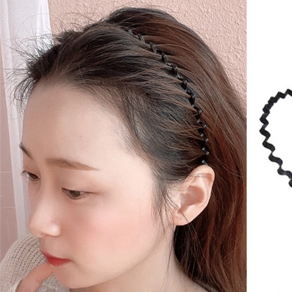 Bờm tóc gợn sóng dày dặn xinh xắn - Mạ kim loại không gỉ