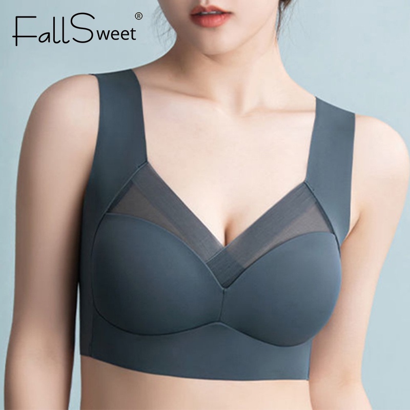 Ảnh Fallsweet Áo Ngực Thể Thao Không Gọng Không Đường May plus size Cho Nữ 3