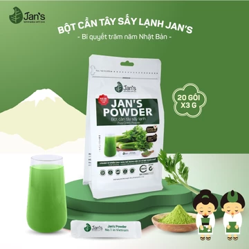 Bột cần tây sấy lạnh Jan's 60g ( 20 gói nhỏ tiện dụng)