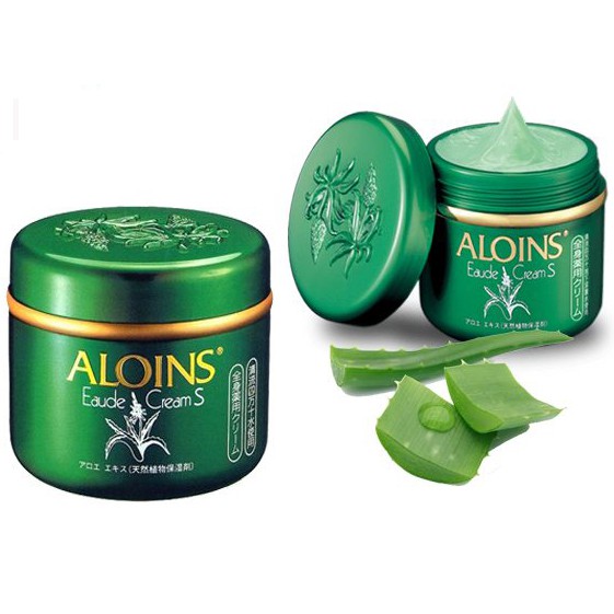 Kem xanh dưỡng da toàn thân Lô hội Aloins Eaude Cream S 185g - Nhật Bản