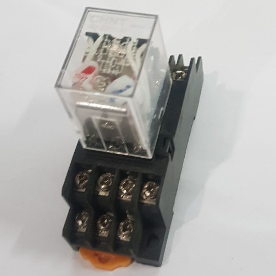 Rơ le trung gian ( rơ le kính) 14 chân CHINT | Shopee Việt Nam