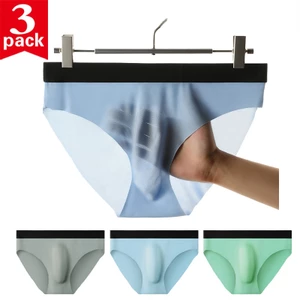 Bộ 3 Quần Lót Mềm Siêu Mỏng Thoáng Khí Thời Trang Mùa Hè Cho Nam 406