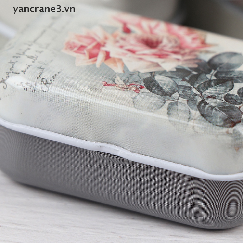 {Home} Hộp Thiếc Nhỏ Hình Chữ Nhật Đựng Trang Sức / Tiền Xu / Hoa Bằng Thiếc