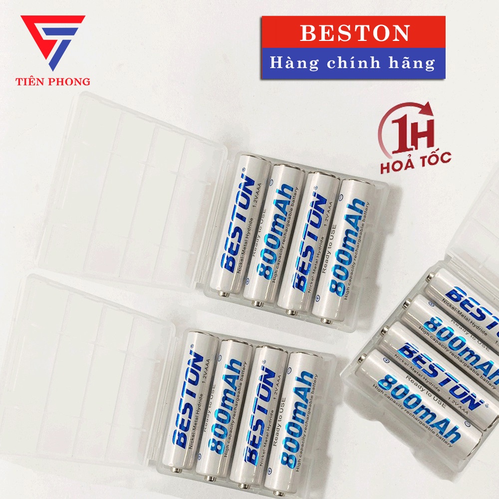 [HOT] Combo 4 Pin Sạc AAA Beston 800mAh + TẶNG Kèm Hộp Nhựa Đựng Pin ...