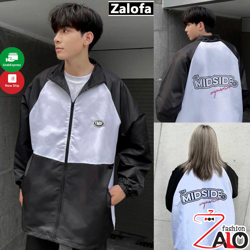Áo khoác dù TMS 7ZIA Ulzzang Nam Nữ Unisex from rộng Bomber Jacket ...