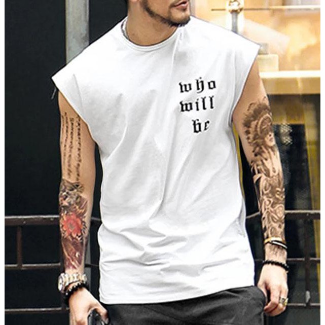 Áo thun Tanktop Cổ tròn MCM - Who will be ICVCVNI Unisex Menwear Cotton