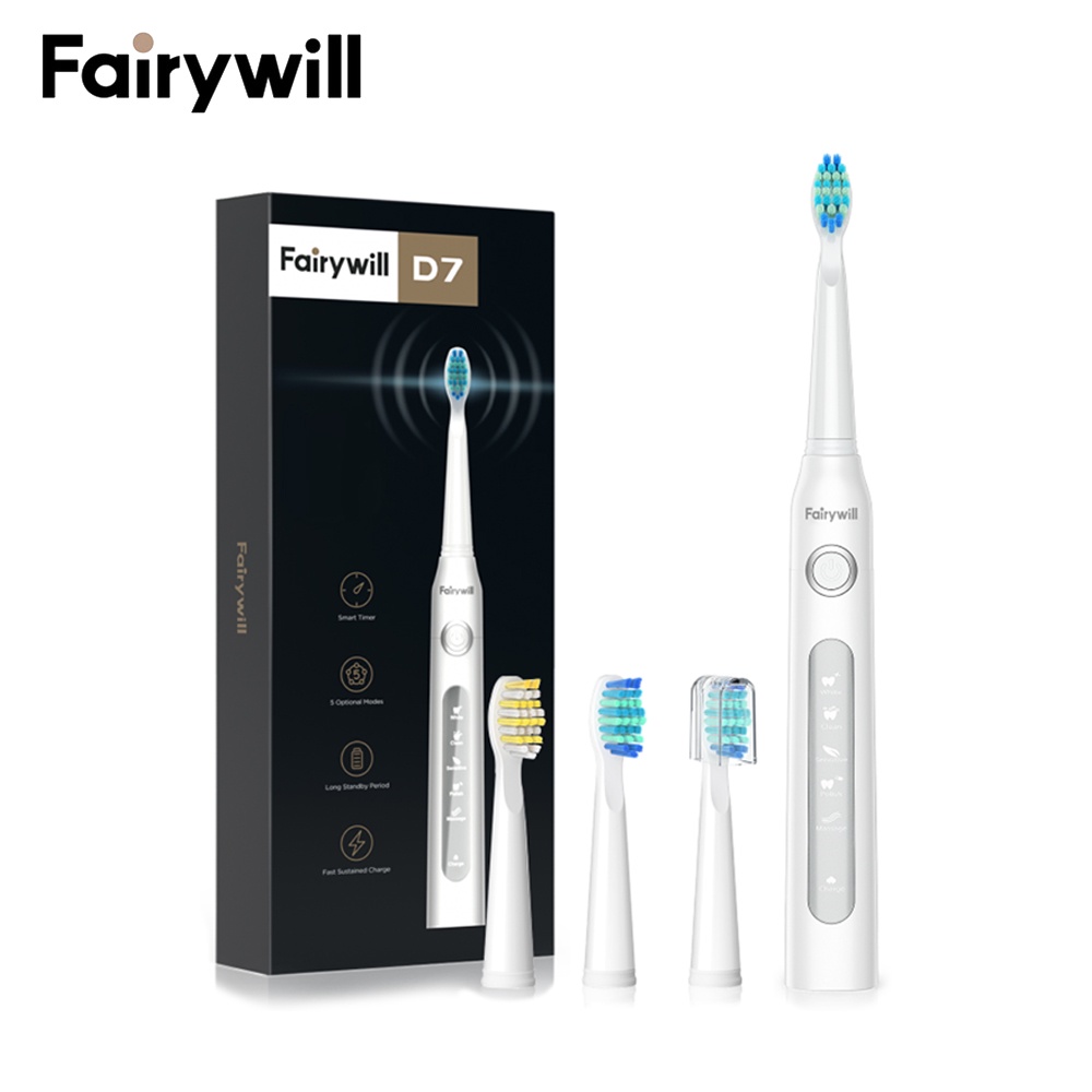 Ảnh Bàn Chải Đánh Răng Điện Fairywill 507 5 Models 4 Đầu Thay Thế 1