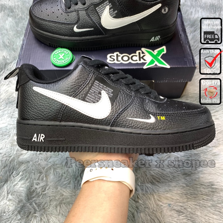 air force 1 overbranding black