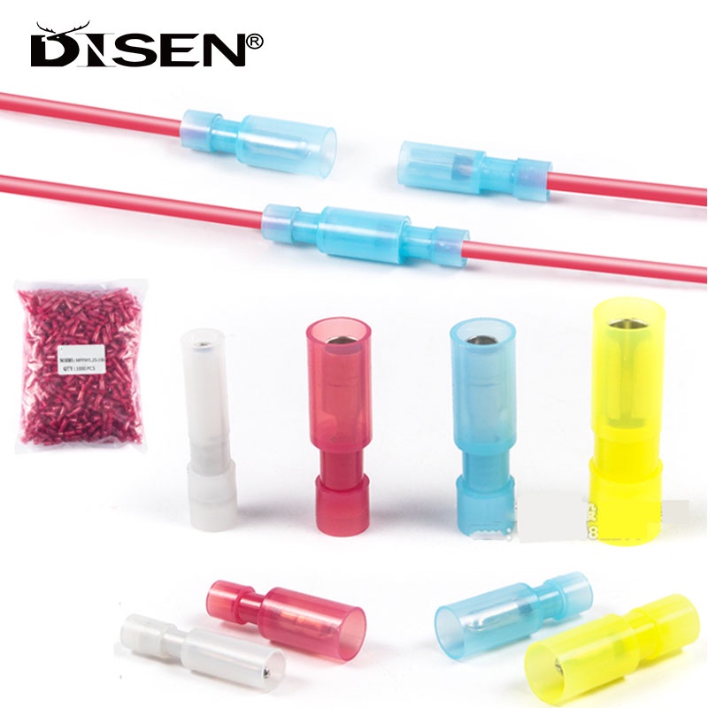 5 Chiếc Nylon Nam Nữ Kết Nối Uốn Thiết Bị Đầu Cuối Nhanh Khớp Dây Cáp Điện Cách Nhiệt Đạn Cắm Thiết Bị Đầu Cuối MPFNY FRFNY Loại
