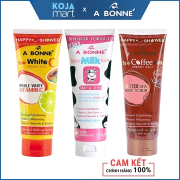 [TUÝP] Muối Tắm Sữa Bò Muối Tắm Tẩy Tế Bào Chết A Bonne Spa Milk Salt Shower Formula Thái Lan 350g
