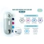 Máy Dũa Móng Tay MOAZ BEBE MB-015/ MB-080/MB-118 Với 6 Tấm Mài, Đèn Pin Hỗ Trợ (Bảo Hành 12 Tháng)