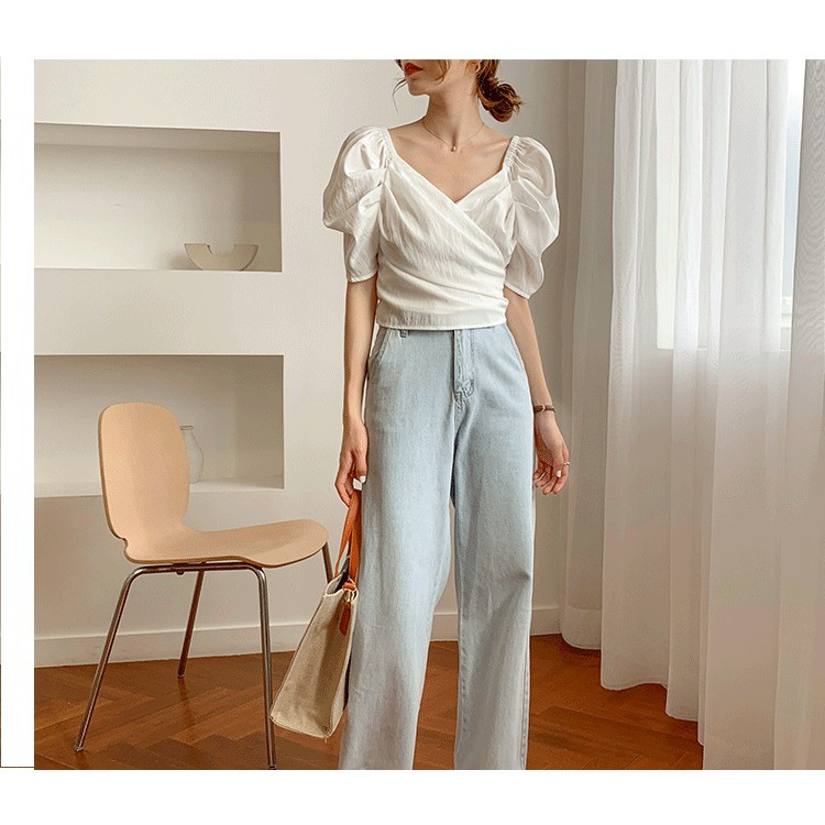 [ BEST SELLER HÈ ] ÁO CỔ CHỮ V QUẤN NGỰC CỘT EO SIÊU HOT MÙA HÈ - SLIM TOP
