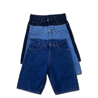 Quần Short Jean Nam Ống Đứng Andromeda Vải Jean Giày Không Bay Màu