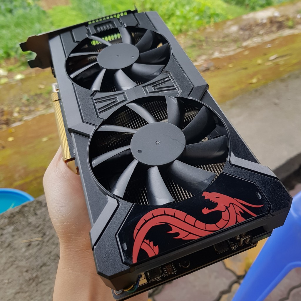 Vga - Card màn hình PowerColor RX570 4GB Red Dragon Edition | Shopee ...