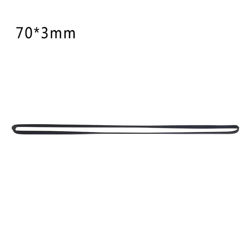 3mm Wide Flat Drive Belt Turntable Rubber Belt for LP Vinyl Record Player Phono