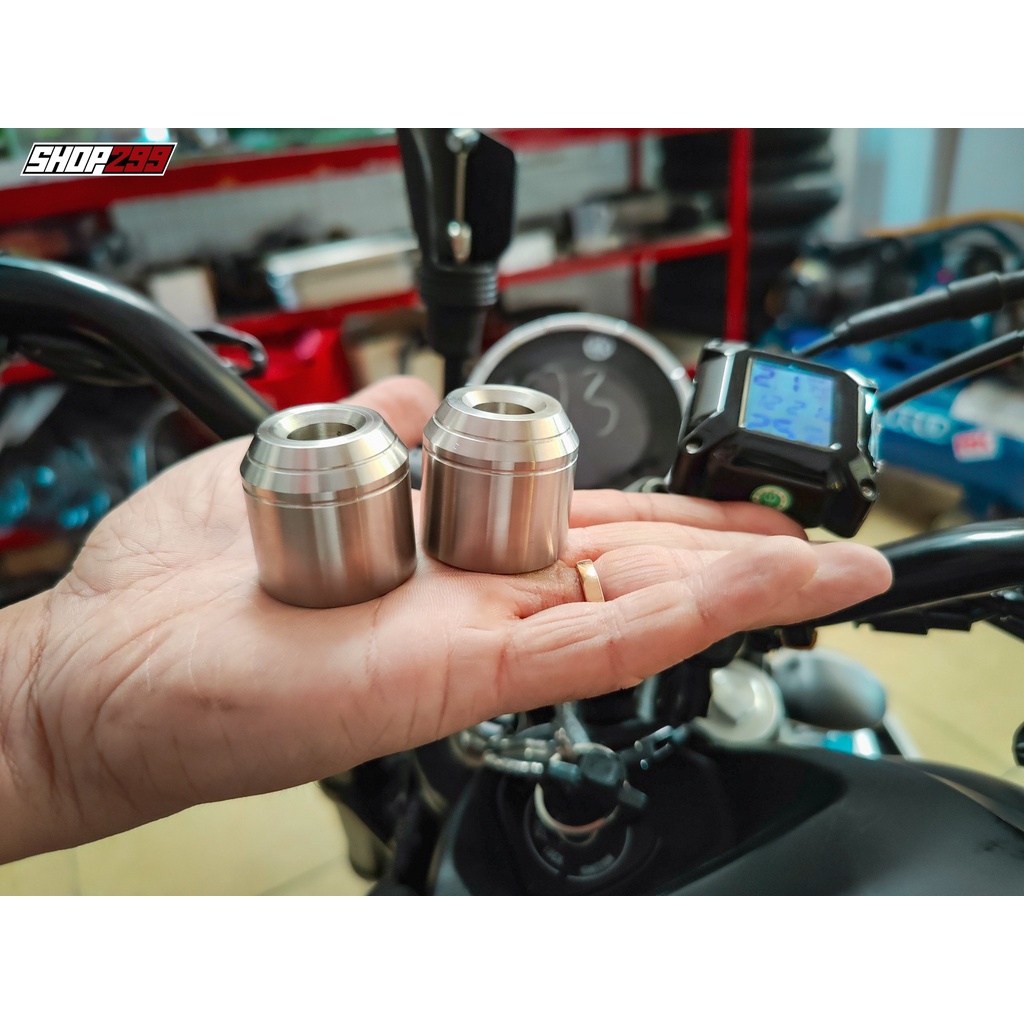 Gù Tay Lái Inox Chống Rung CNC Sắc Nét | Shopee Việt Nam