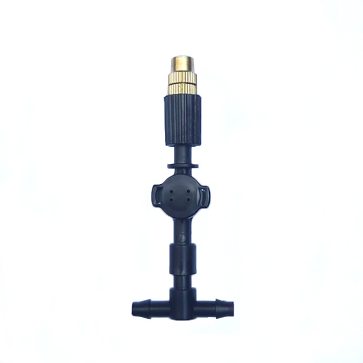 50 bộ béc phun sương 1 hướng bằng đồng kèm tê nối ống 6mm, béc phun sương làm mát, tưới lan...(tùy chọn van chống rỉ)
