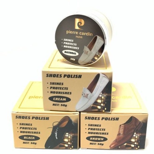 Ảnh Xi giày, dưỡng da giày Pierre Cardin Pháp làm bóng da bề mặt, chữa vết gãy, nứt giày tây -hộp 45g 1