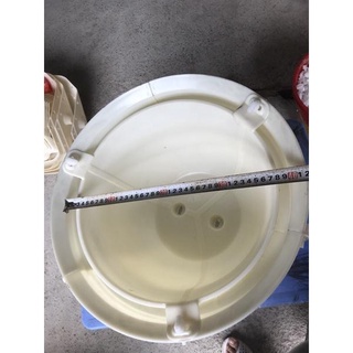 Khuôn đúc chậu tròn rộng 40 cm mẫu tùng cúc mai, có lòng trong chất liệu nhựa abs
