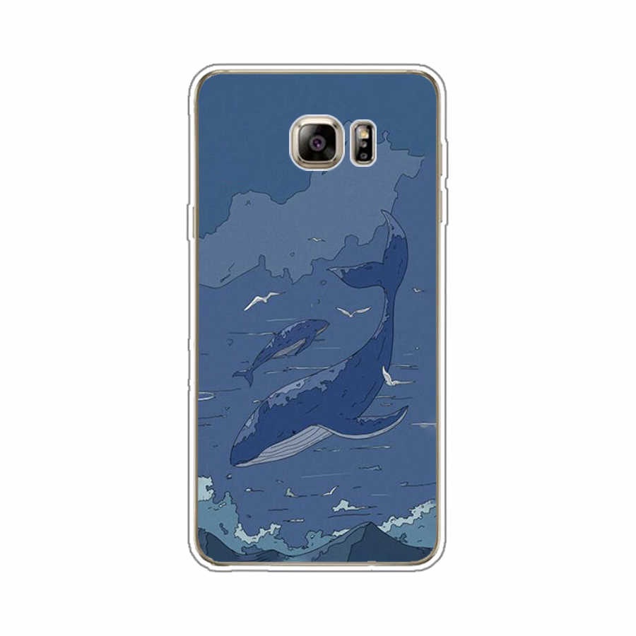 Ốp Điện Thoại TPU Dẻo In Họa Tiết Độc Đáo Thời Trang Cho Samsung Galaxy note 4 5 8