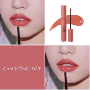 Màu khoáng làm son môi (Cam hồng đất)