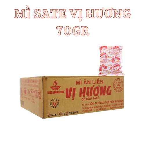 (Giảm 9k)(Free ship)Thùng 30 gói mì sate Vị Hương 70gr