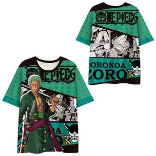 Áo Thun Anime One Piece Unisex - Hình Dáng Luffy, Zoro, Nami và Sanji - Phù Hợp Nhiều Kích Cỡ