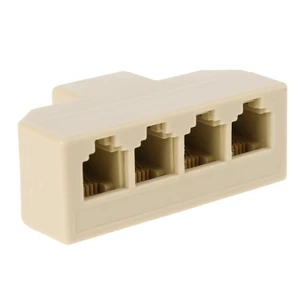 MOON 1 Bộ chia RJ11 Bộ chuyển đổi 4 chiều 1 cho M đến 4 F RJ-11 6P4C Jack chia