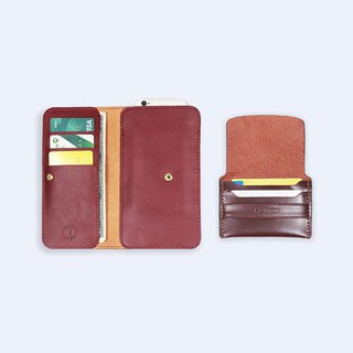 MOMO & SMILE8 HAVIAS cặp đôi ví da thủ công da bò thật Fullgrain nhập khẩu 100%
