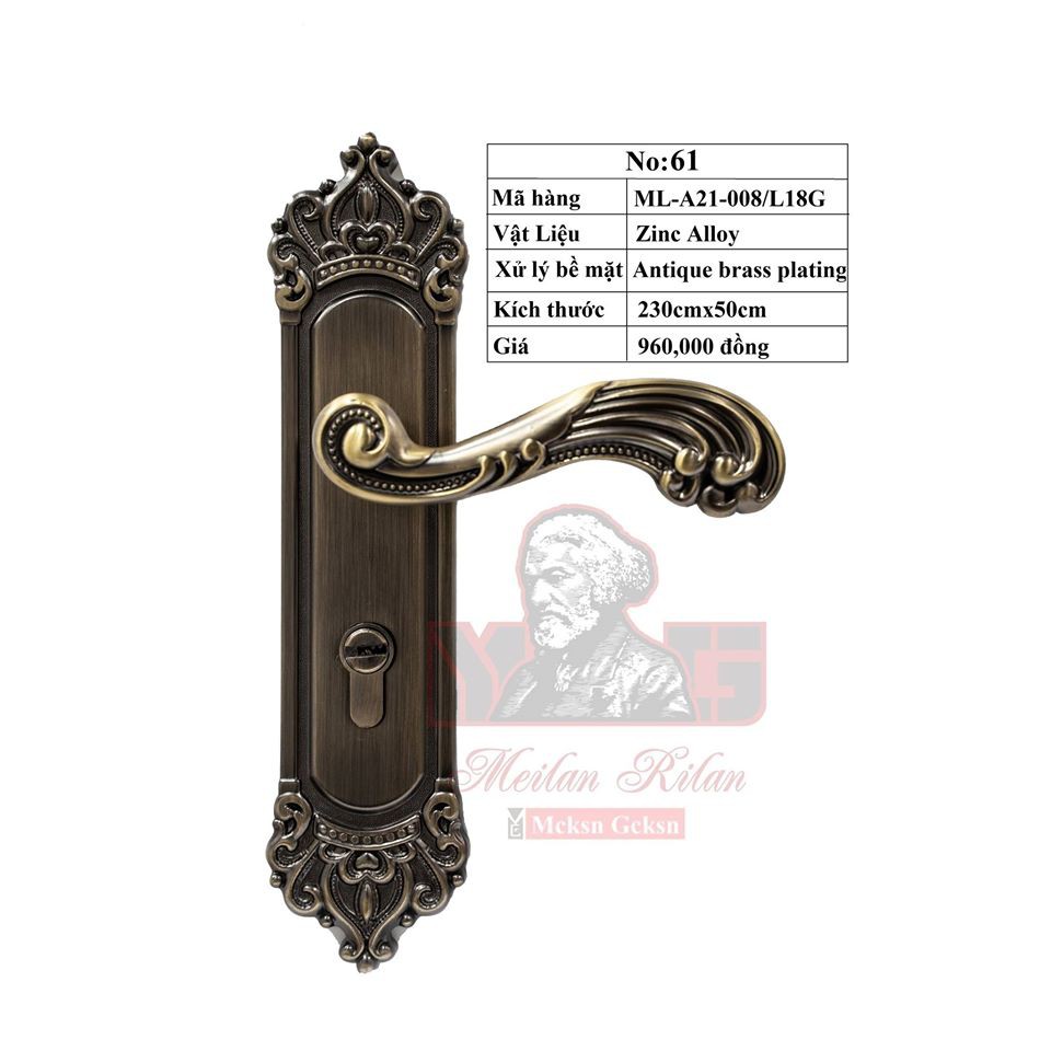 Khóa cửa tay gạt MEILAN RILAN(UK) - hàng nhập khẩu chất lượng cao No ...