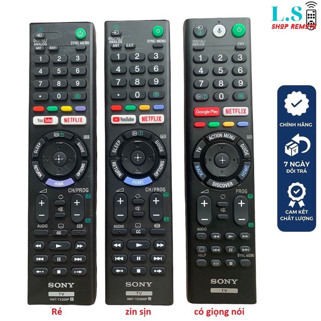 Điều khiển tivi Sony giọng nói Smart, Bravia, 4K, remote tv sony ...