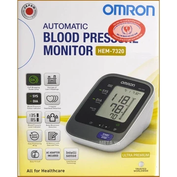 (Ưu Đãi Giá Sốc)Thiết bị đo huyết áp bắp tay omron HEM-7320 (Trắng)