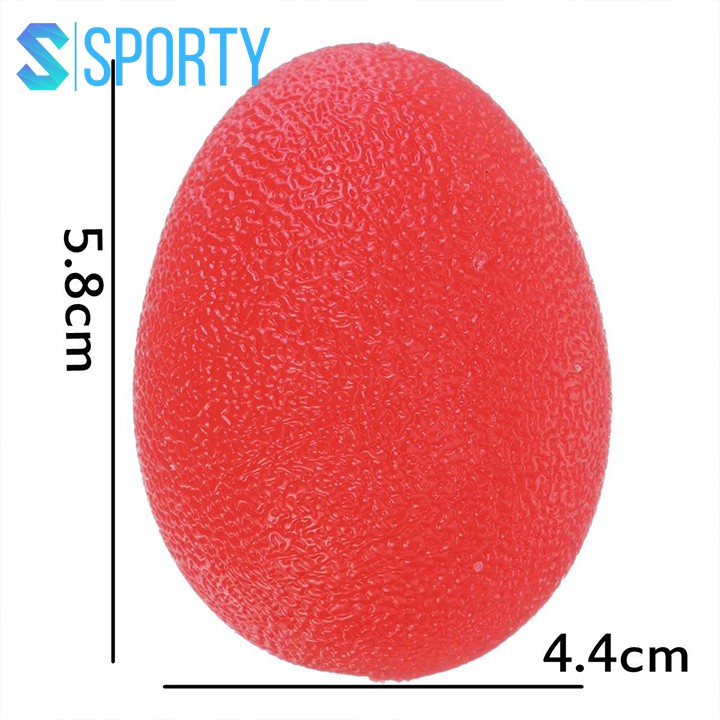 Bóp tập cơ tay silicon YGW23 hình trứng, có vân chống trơn trượt, gọn nhẹ, thiết kế vừa tay