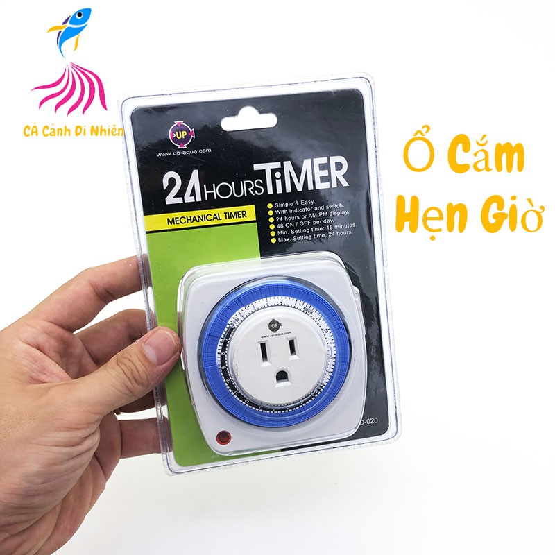 Ổ cắm hẹn giờ TIMER Cơ UP AQUA D-202 cho hồ cá | Shopee Việt Nam