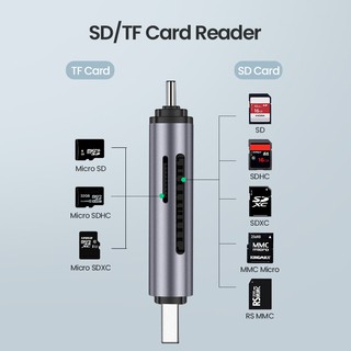 Đầu đọc thẻ nhớ thông minh UGREEN USB 3.0 Type-C SD Micro SD TFOTG