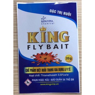 Combo 3 Gói King Fly Bait 20g - Diệt Ruồi Tận Gốc, Hiệu Quả Cao