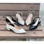 Giày cao gót 3 phân mũi nhọn Annmodels kiểu dáng slingback gót vuông _A0034MIN [HỖ TRỢ ĐỔI SIZE]