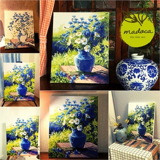 Tranh tô màu số hóa Madoca có khung 40x50cm - Tổng hợp mẫu tranh dành cho người mới bắt đầu
