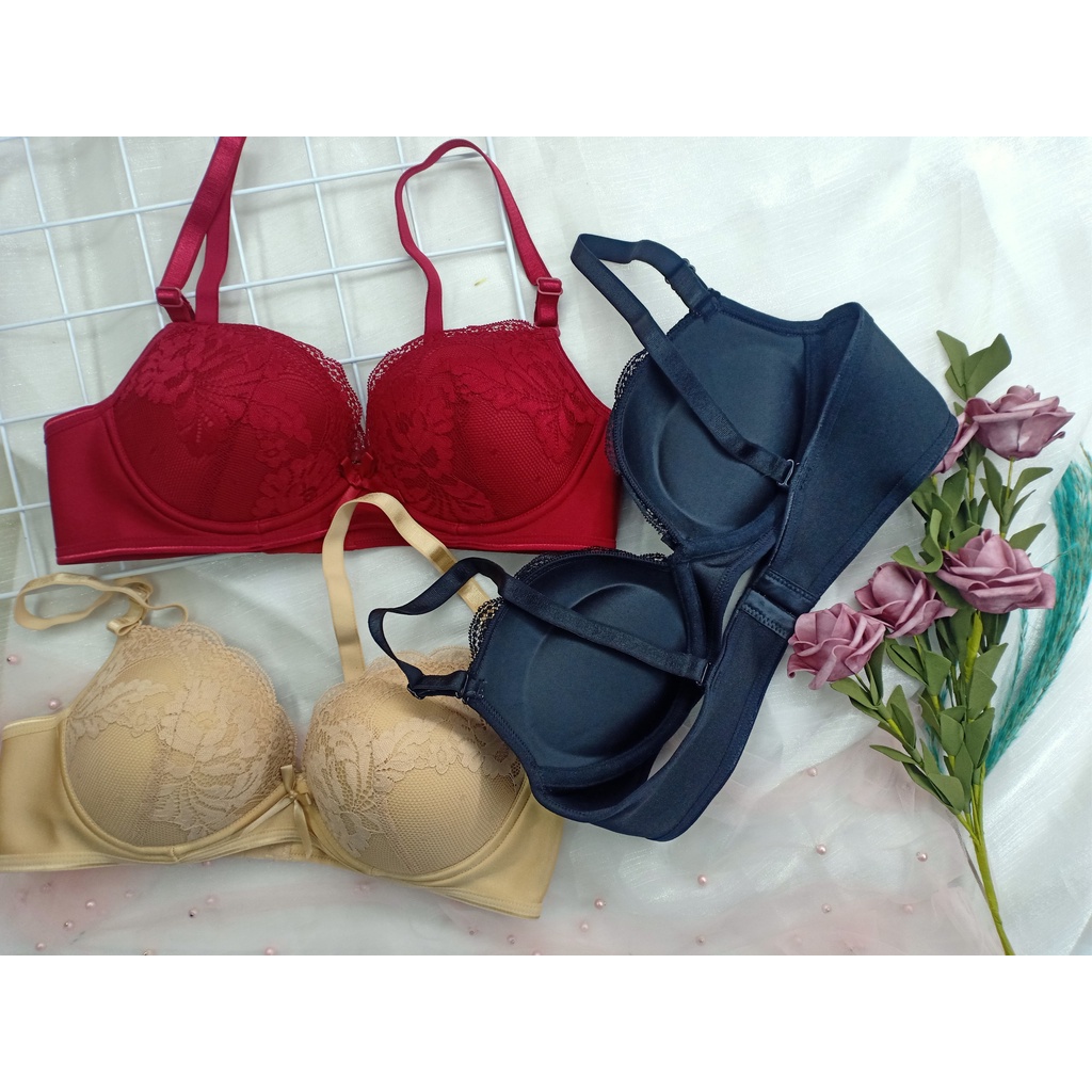 Áo Ngực Mút Dày, Áo Lót Không Gọng Cao Cấp E475 - Thương Hiệu 12H