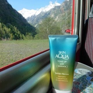 Kem chống nắng Skin Aqua Tone Up Uv Mint Green mẫu mới