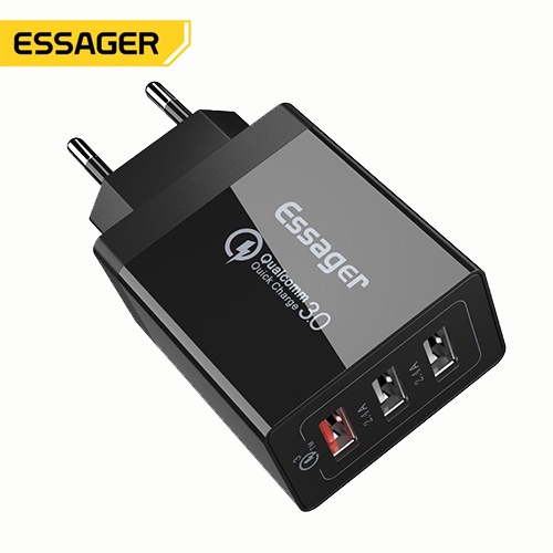 Cục sạc chuyển đổi có chức năng sạc nhanh ESSAGER đa cổng USB 3.0 30W tiện dụng