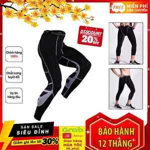 Quần Giữ Nhiệt Pro Compression Thể Thao Tập Gym Nam Dáng Dài Màu Đen Co Giãn 4 Chiều 💥HÀNG MÓI VỀ💥