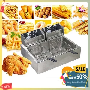 Bếp chiên nhúng điện SUNNY 5000W chất liệu inox dày dặn, bền bỉ theo thời gian