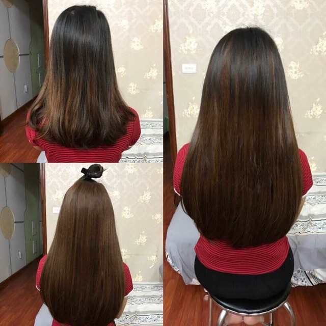 [TOP BÁN CHẠY] KẸP TÓC GIẢ CHỮ U NỬA ĐẦU DÀI 45-50CM CỤP NHẸ DỊU DÀNG LƯỚI HOA CO DÃN