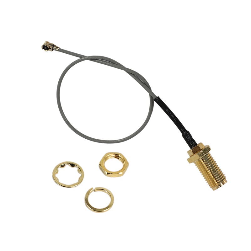 IPX / u.fl sang SMA Jack nữ vách ngăn cáp đuôi lợn Mini-PCI 15cm RF Assemblies Vàng